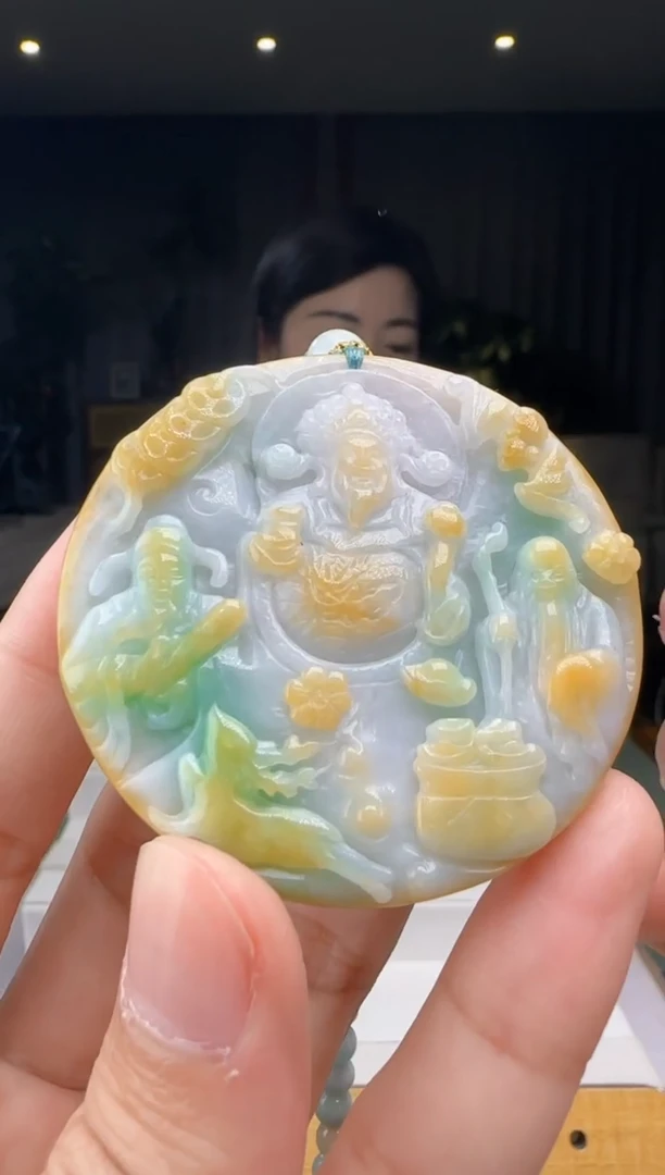 【闪购商品】翡翠吊坠(赠链)未镶嵌XM@@960Q3J15033D