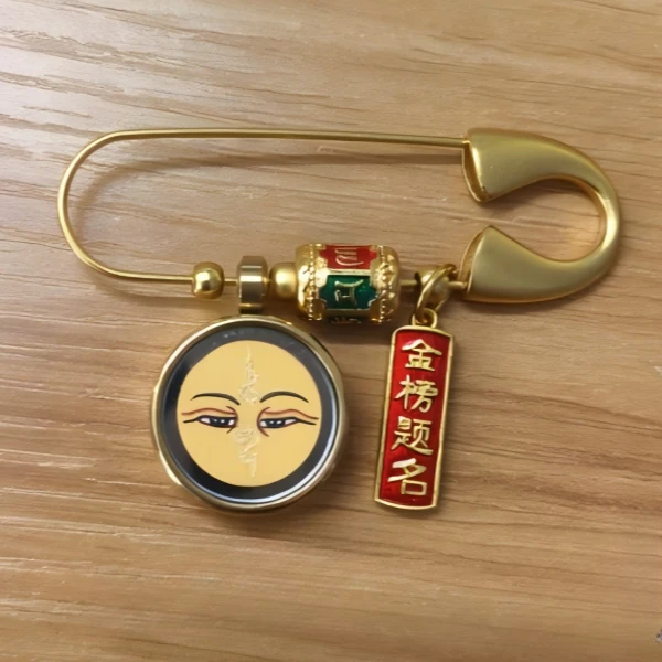合金胸针 【逍遥精选】文殊唐卡胸针*JZTK/DU250323605/多样性/1件