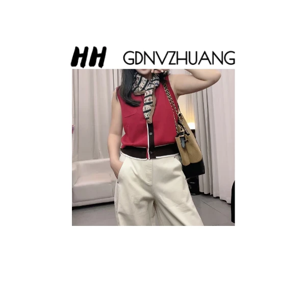 【红红甄选】8087原单韩时尚轻奢针织无袖羊毛衫