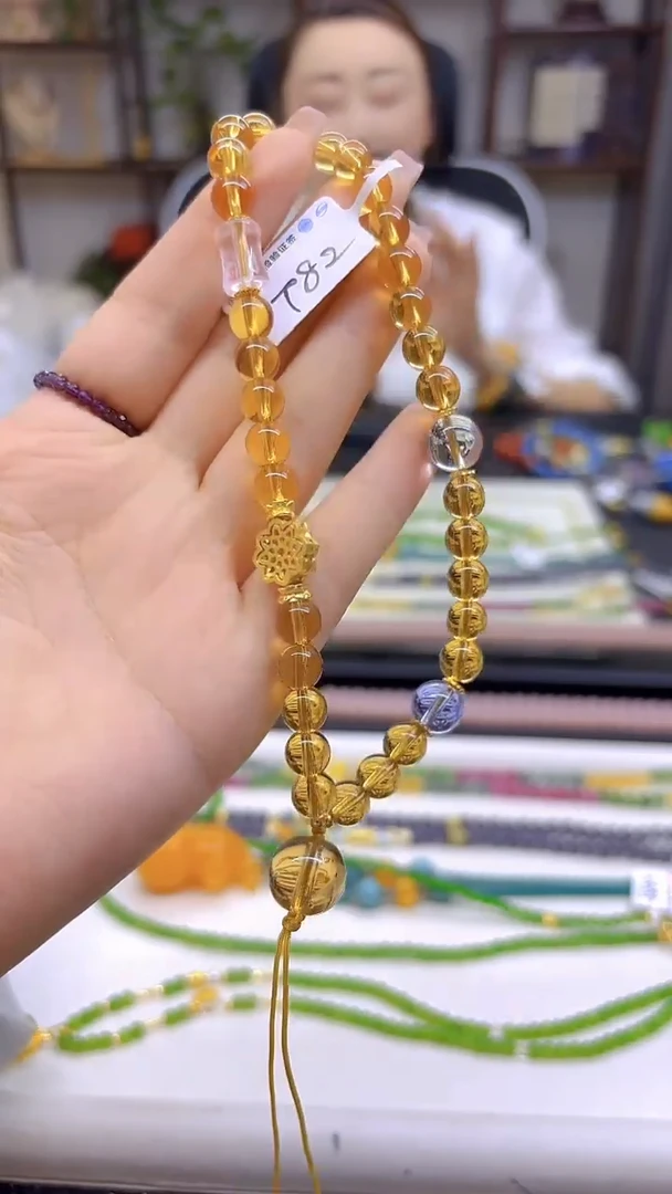 黄晶手链未镶嵌DIY款T82