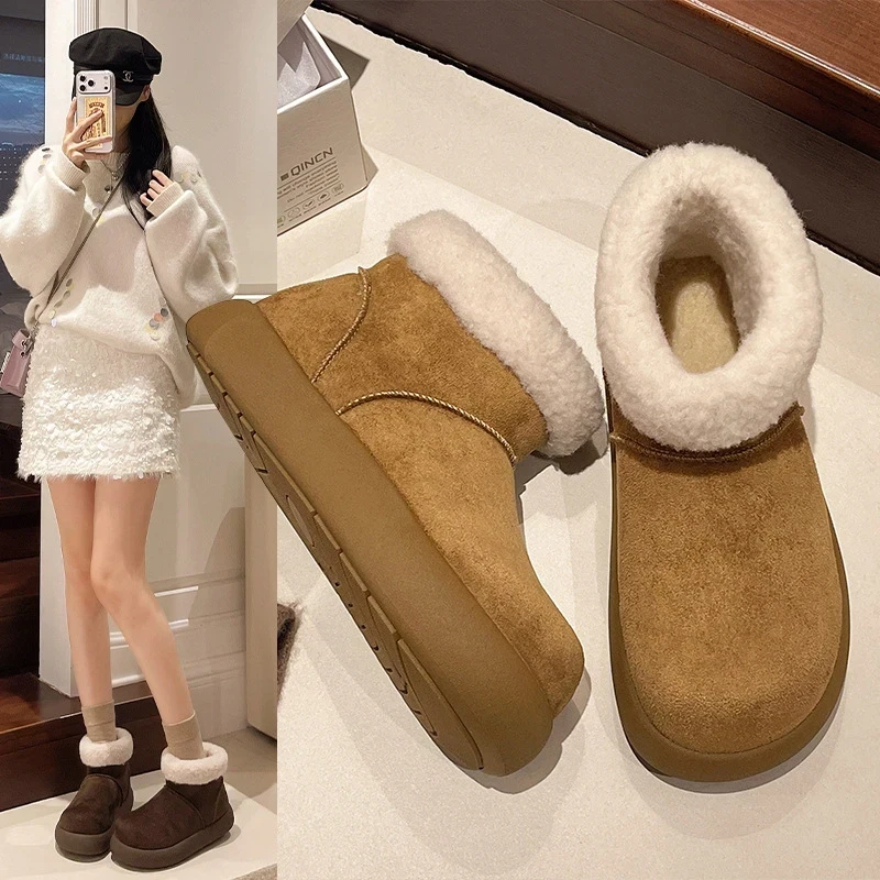 【小围脖】【运费险】女款加绒大土豆202 5新款冬季棉鞋S902