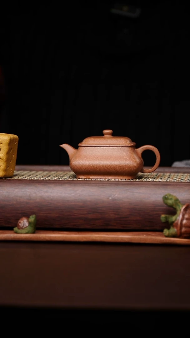 茶壶紫砂老桥说器老段四方明炉120CC