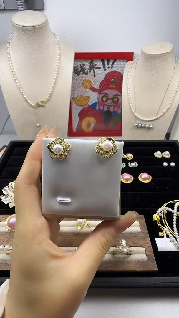 未镶嵌耳饰淡水珍珠1