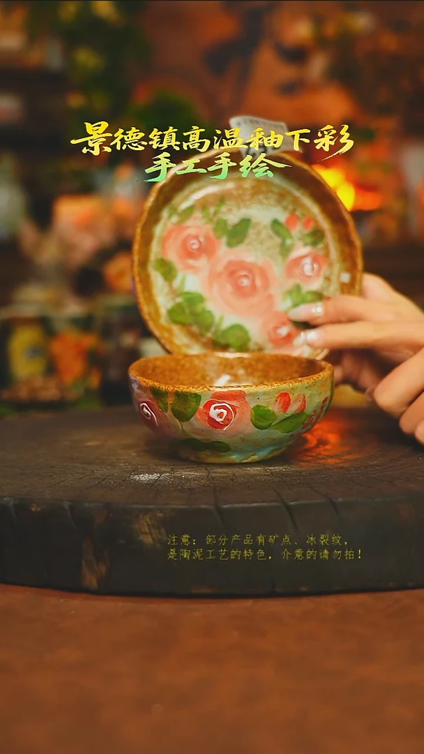 碗陶瓷素简暖陶集手作552