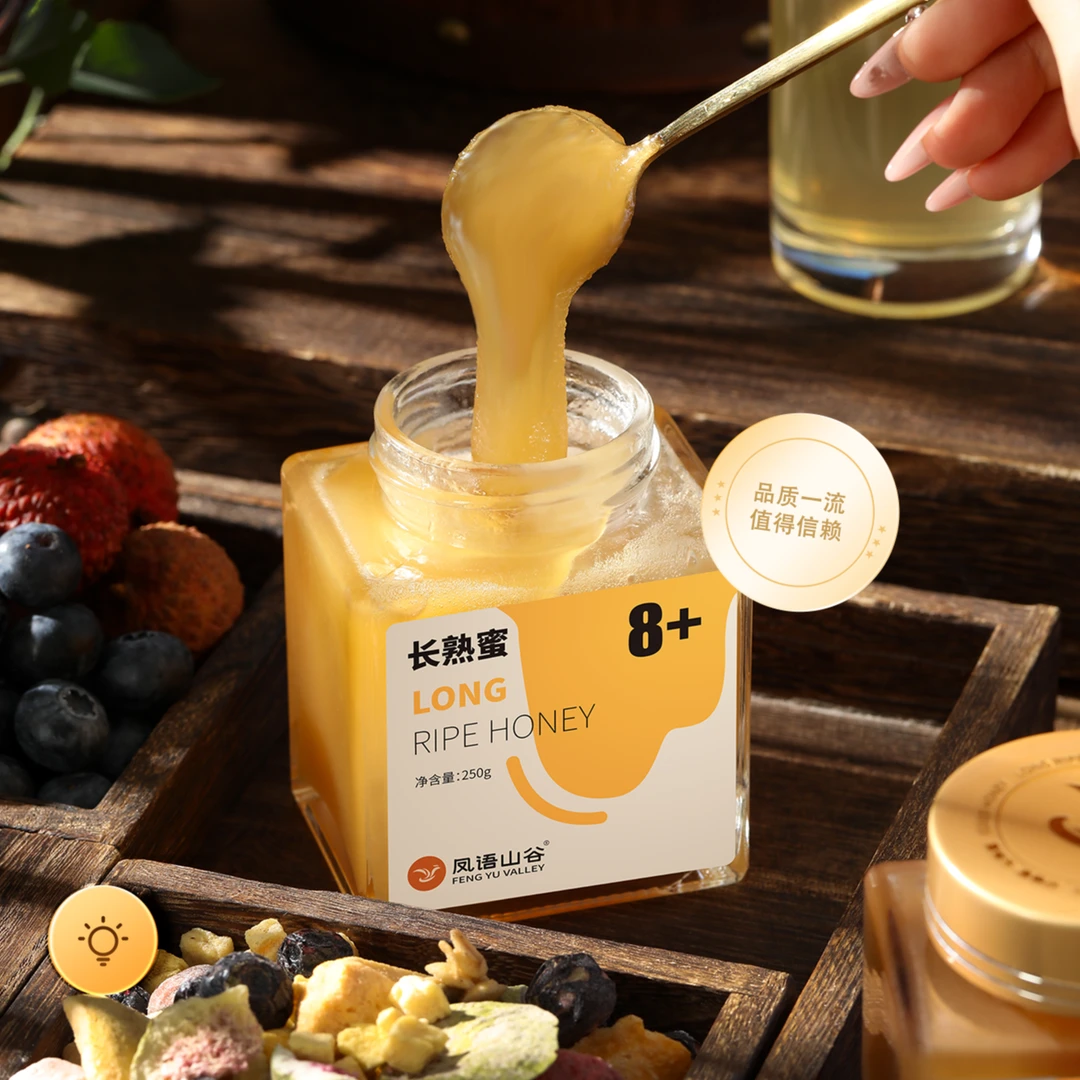 凤语山谷100%纯蜂蜜天然蜂蜜长熟蜂蜜淀粉酶活性8＋农科院检测报告