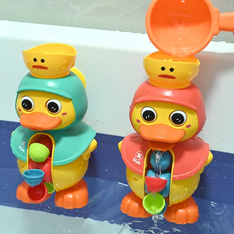宝宝洗澡玩具小黄鸭玩具萌萌鸭旋转水车戏水男女孩婴儿童玩具