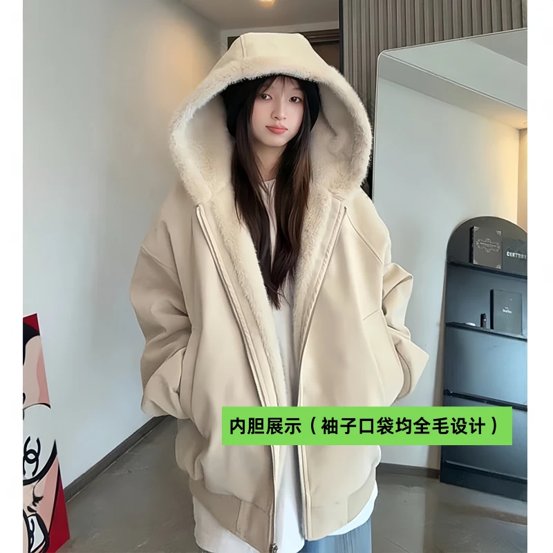 【超级破价+二代软皮+现货现发】连帽冬美式短款棉服百搭