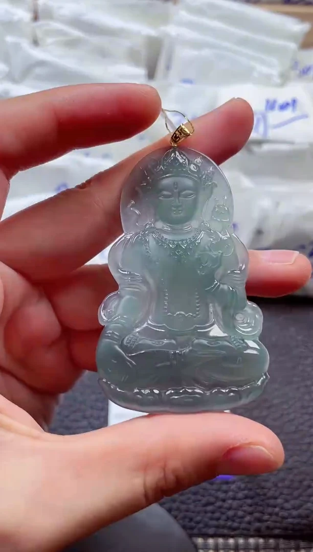 颈饰18K金镶嵌翡翠00006452