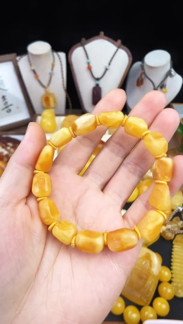 琥珀未镶嵌珠宝奇石柒月