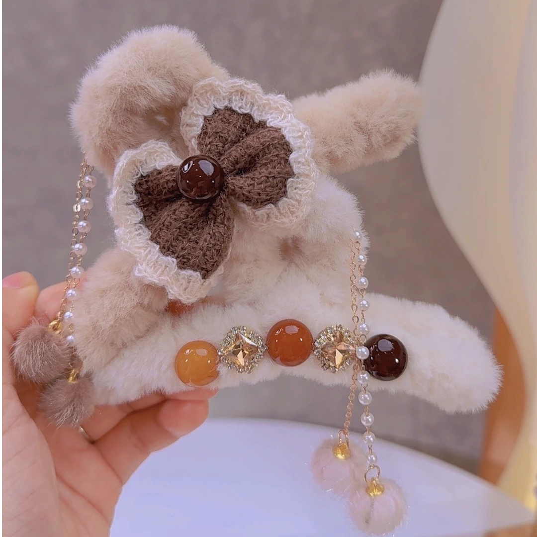 秋冬新款复古风日韩原宿风森系女顶夹男女通用网红发夹抓夹可爱风