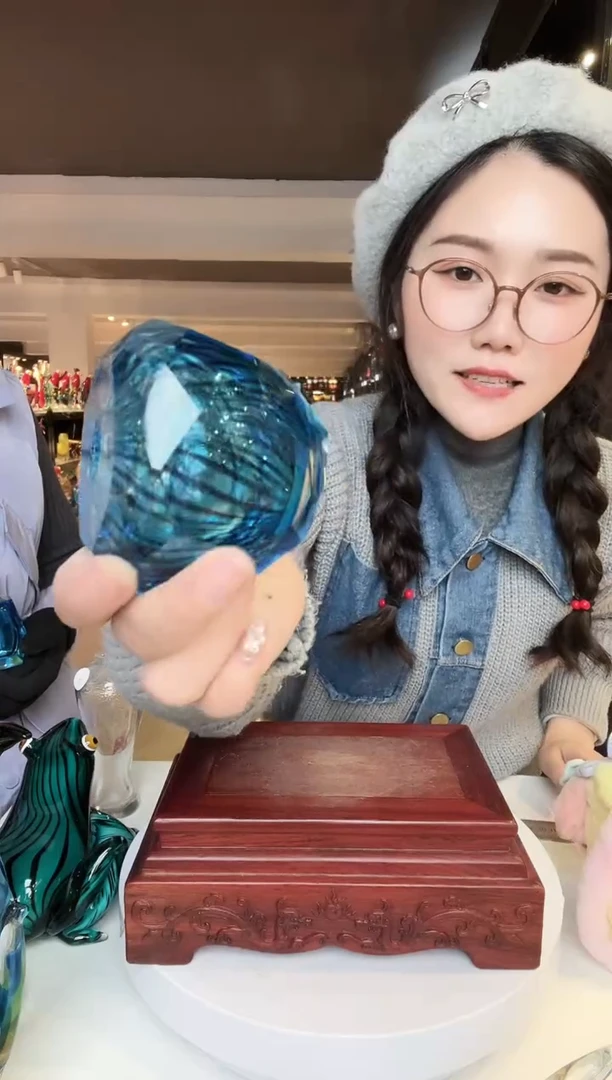 【闪购商品】茶盏琉璃摆件家居摆件 微瑕