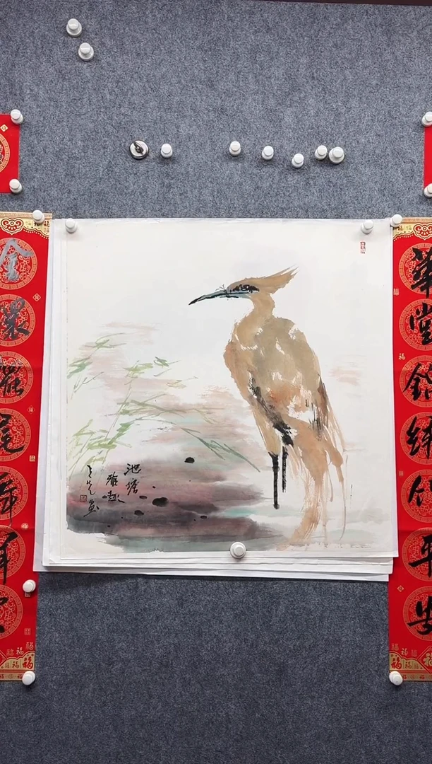 纸本68*68手绘国画作品定制