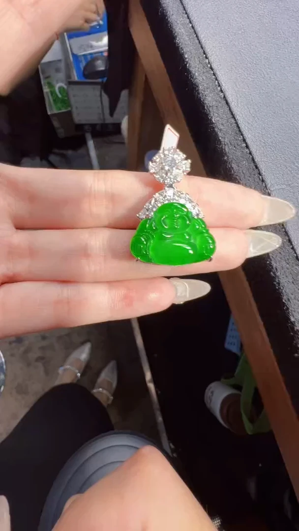 未镶嵌定制翡翠翡翠A货有轻微色差属于正常现象，佛公多样性发货1
