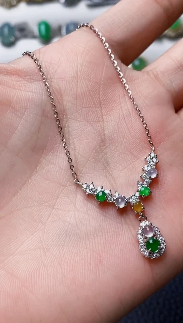 银S925镶嵌戒指翡翠1385