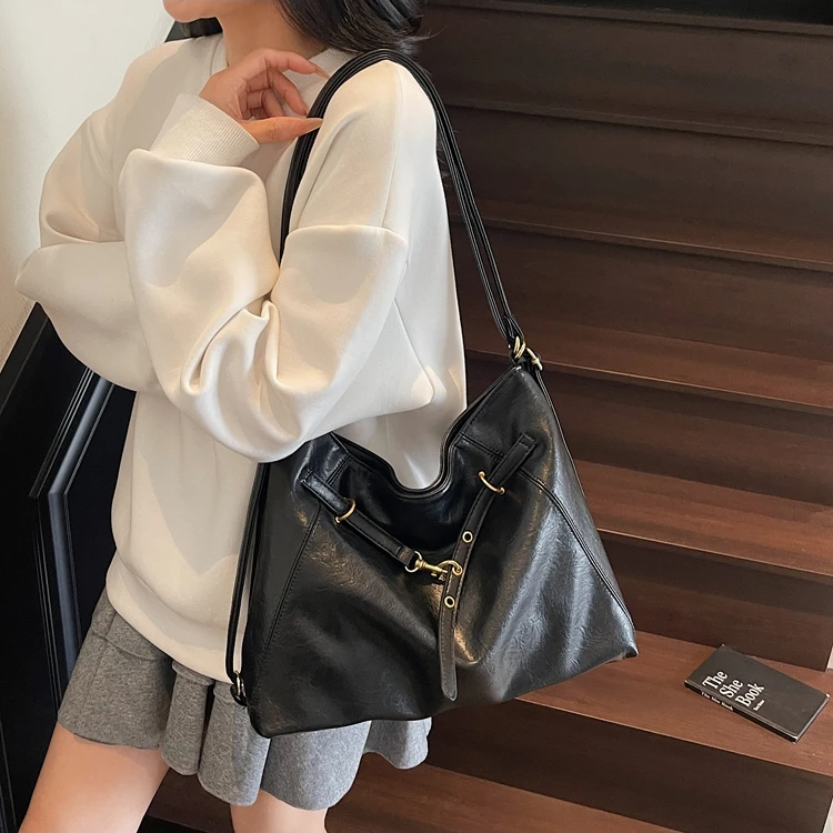 女托特包双肩包一包三背单肩斜挎女包复古质感女士秋冬时尚肩包