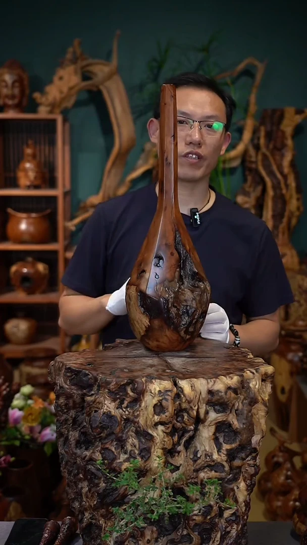 枣木雷击枣木富贵瓶