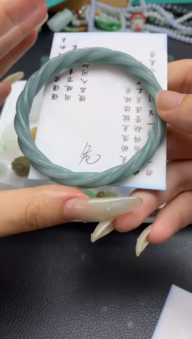 未镶嵌定制翡翠翡翠毛货~59圈口~