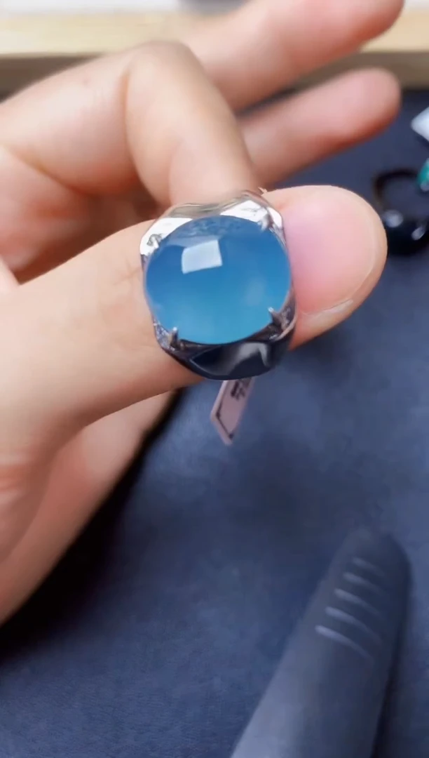 翡翠戒指银S925镶嵌222222222