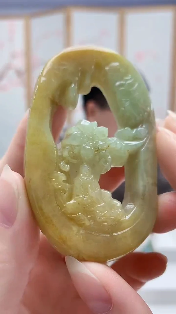 未镶嵌定制翡翠5129ry-毛货挂件41