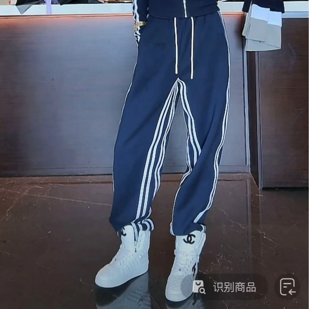 (李老板)推荐 李老板自留侧织带（加绒）显瘦休闲裤