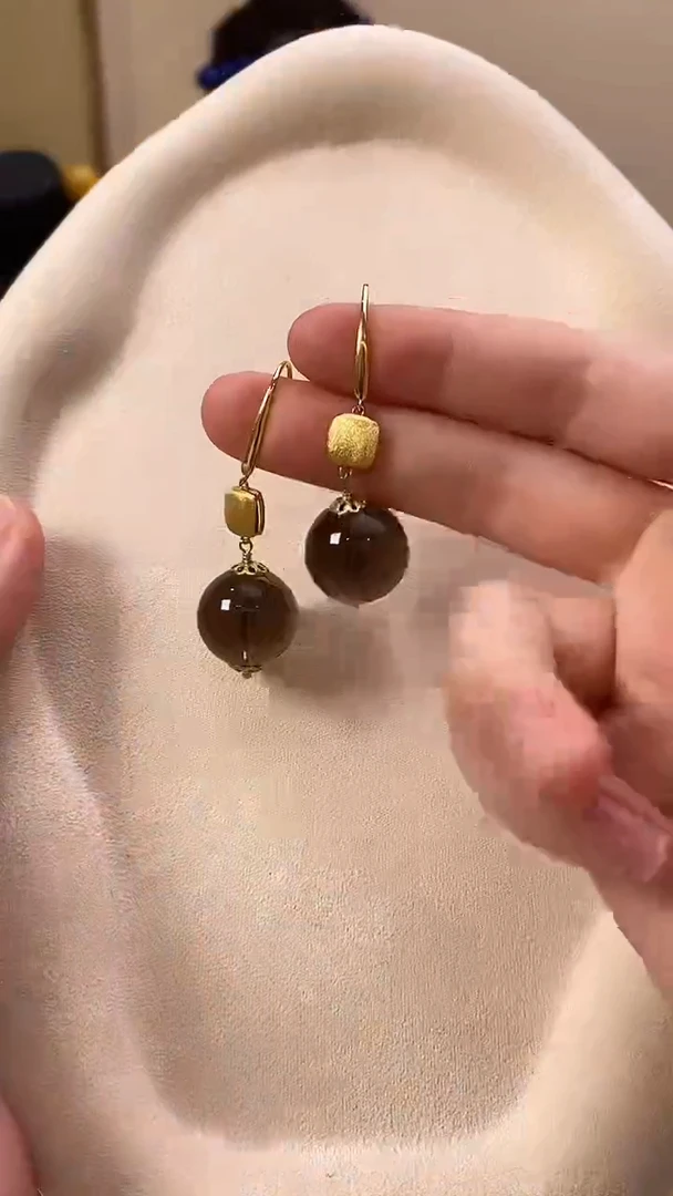 未镶嵌耳饰水晶耳环