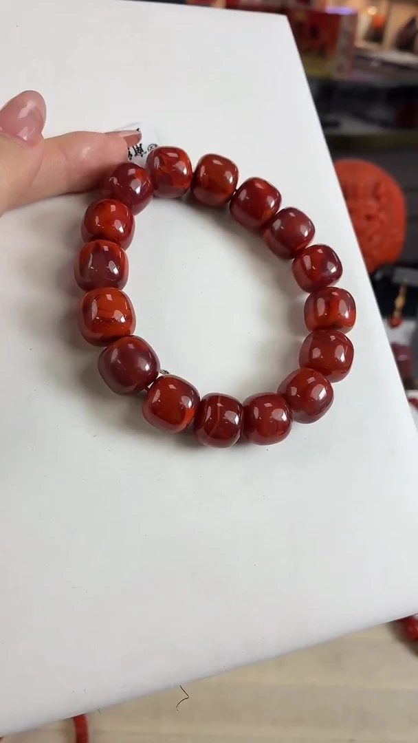 未镶嵌瓦西老型手串14mm南红玛瑙（多样式发其一）