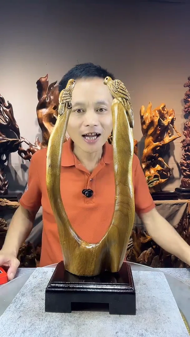 金丝楠享**运小叶桢楠随行摆件9