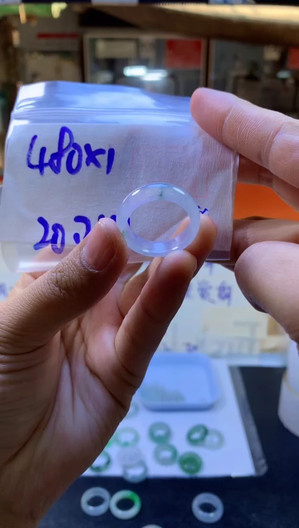 【闪购商品】定制翡翠未镶嵌戒圈#480元-毛货需精细抛光