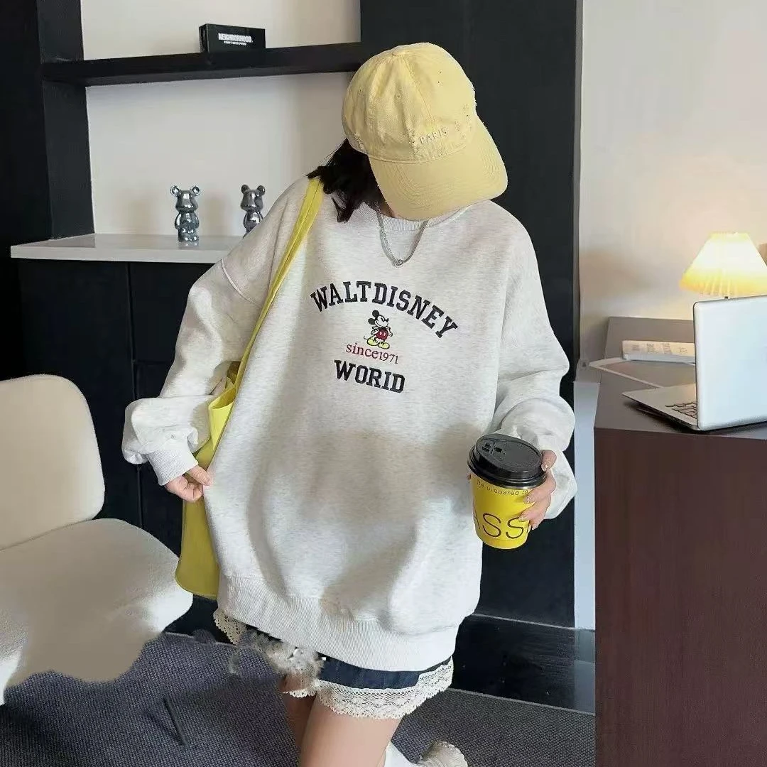 2025年韩系新款洋气时尚潮流设计感卡通米奇百搭卫衣