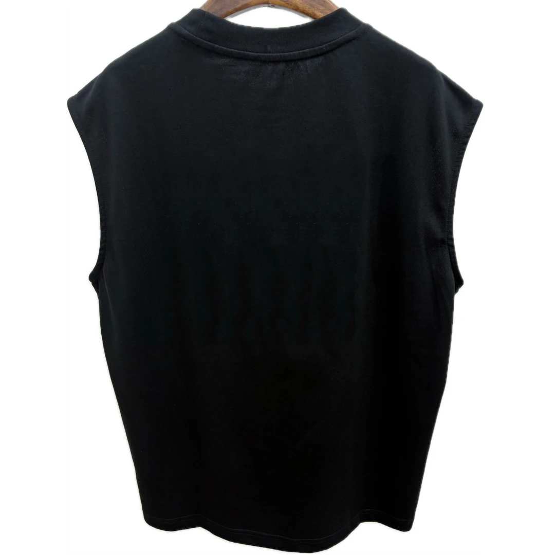 【006-小五】美式重磅坎肩背心夏季ins潮流宽松百搭男女同款