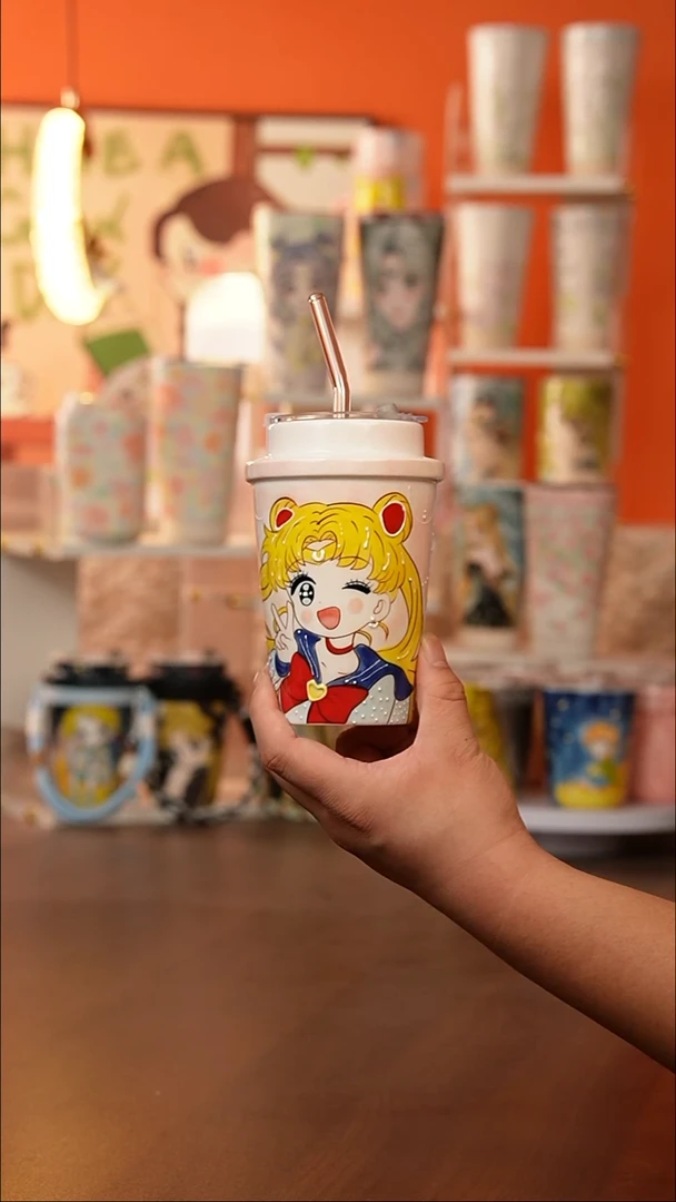 (玉泥）景德镇手工手绘文创陶瓷杯