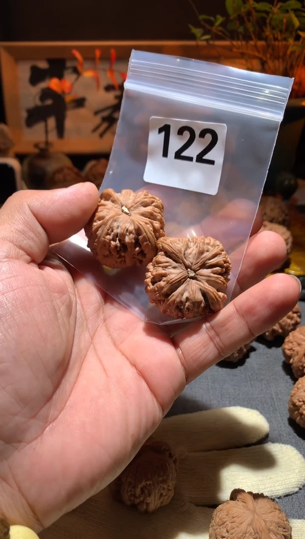 把件桃核阿*122号老树承德密纹 40尺寸左右蹭尖瑕疵处理