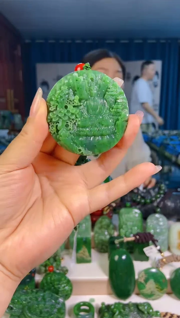 和田玉未镶嵌挂件1