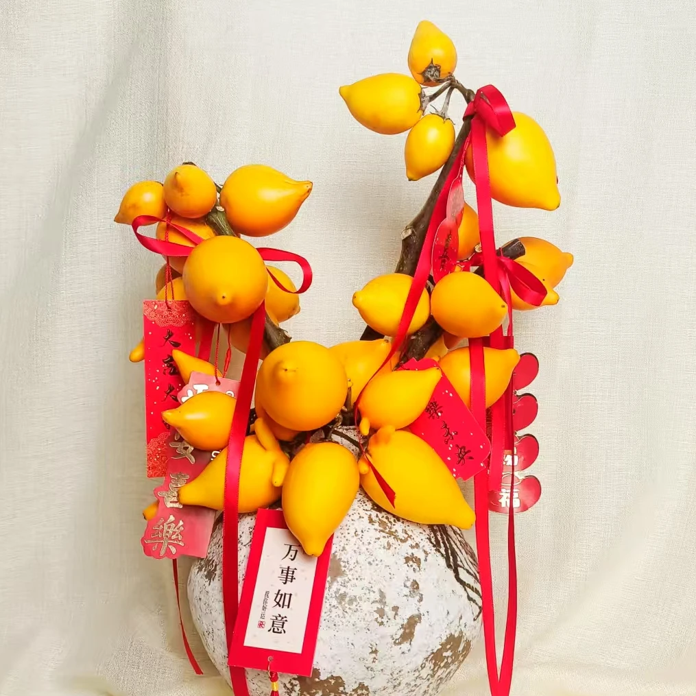 真花不用水丨黄金果五代同堂果小猪佩奇乳茄鲜切鲜花年宵花