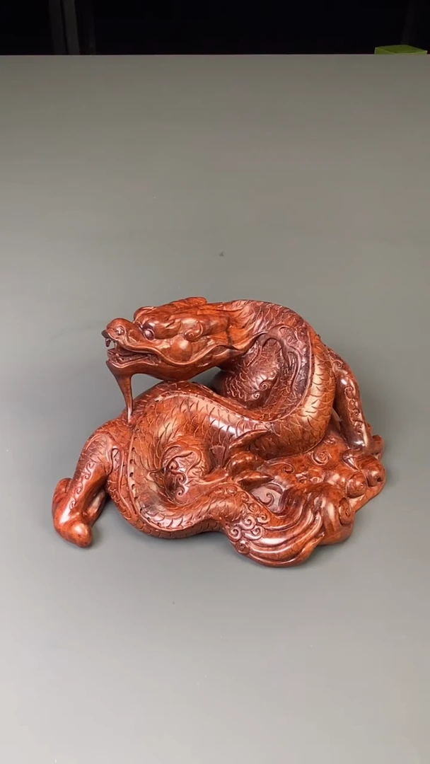 黄花梨/降香黄檀把件黄花梨 龙