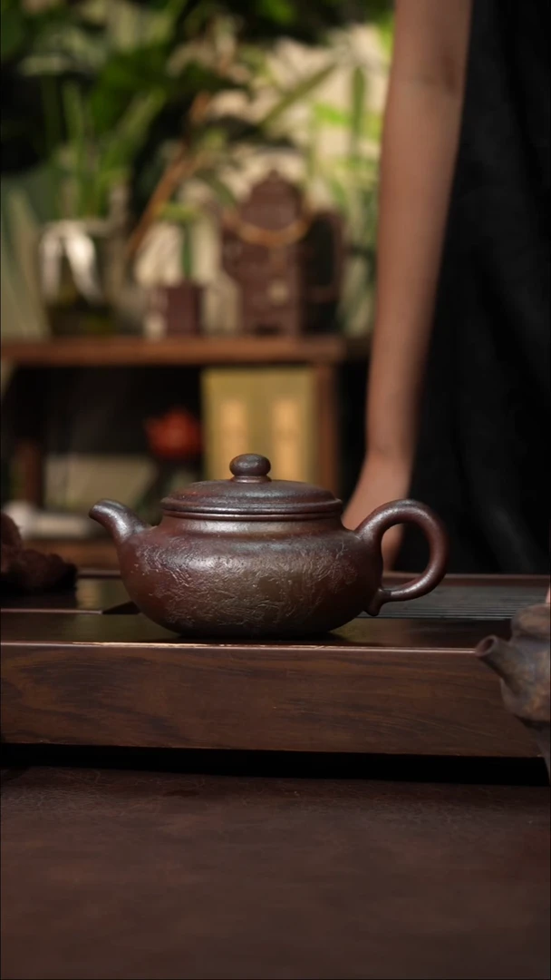 茶壶紫砂柴烧仿古壶王美玲