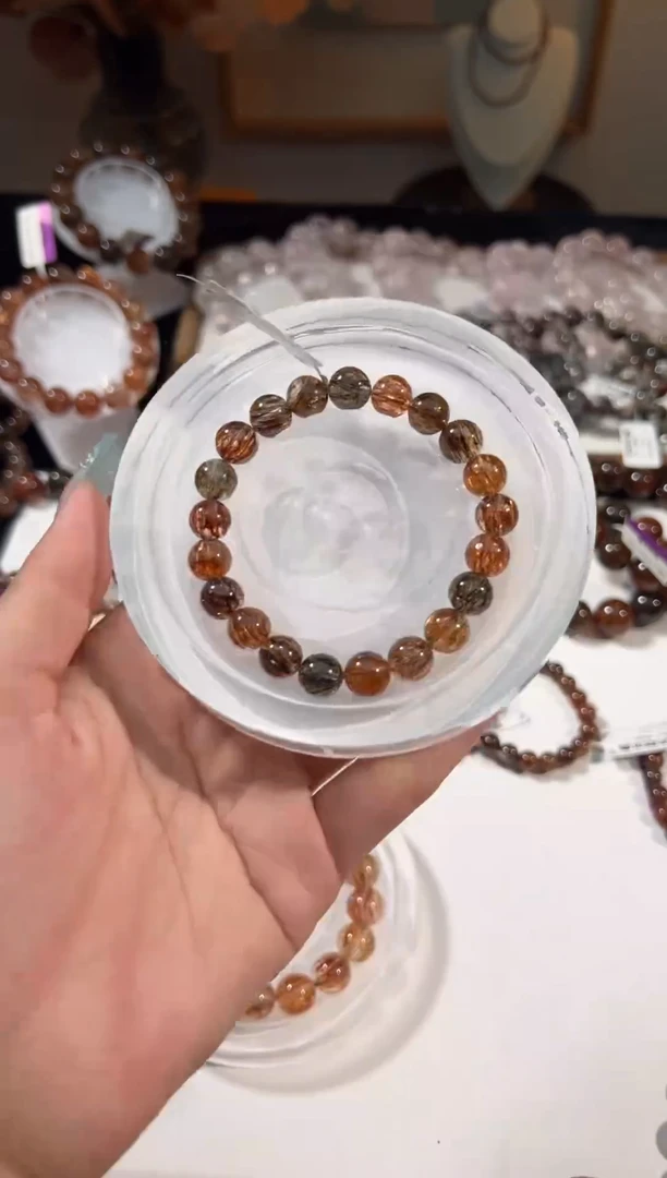 水晶手链未镶嵌黑金超七9
