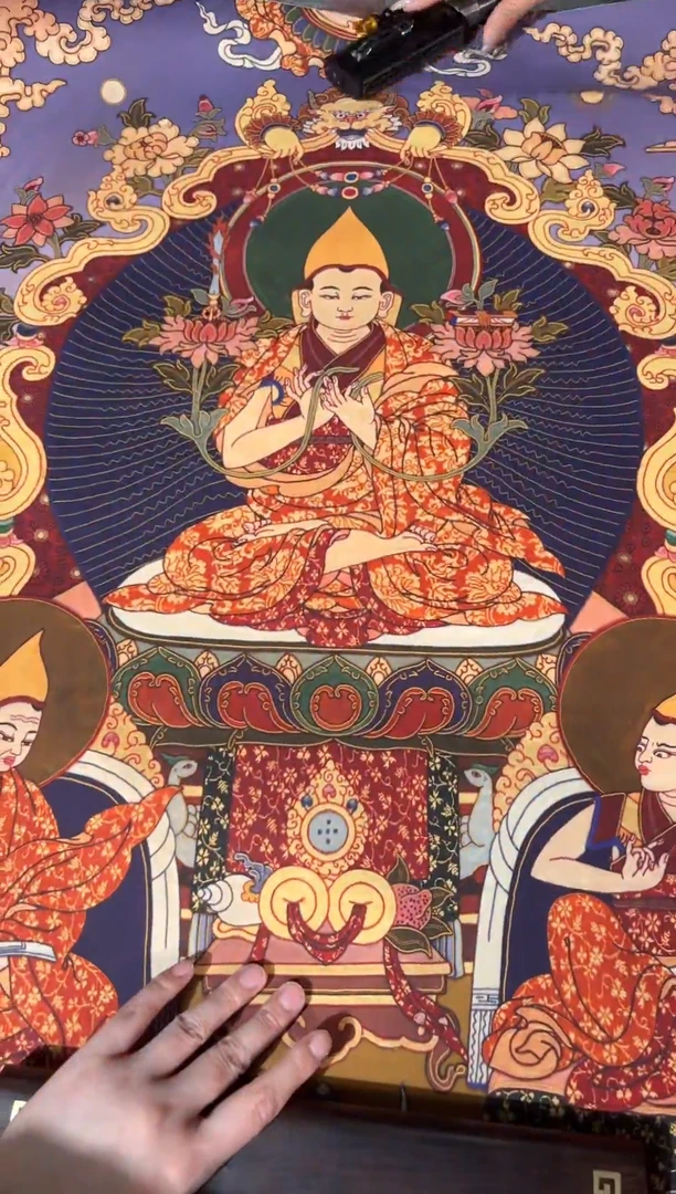 卷轴画龙妹唐卡直播tk16