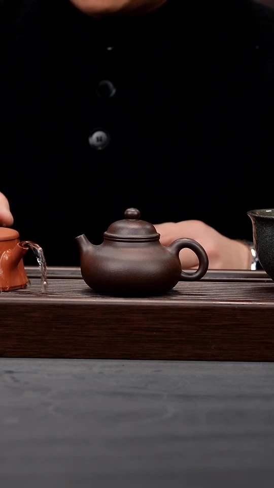 【闪购商品】紫砂茶壶老紫泥全手容天（瑕疵）