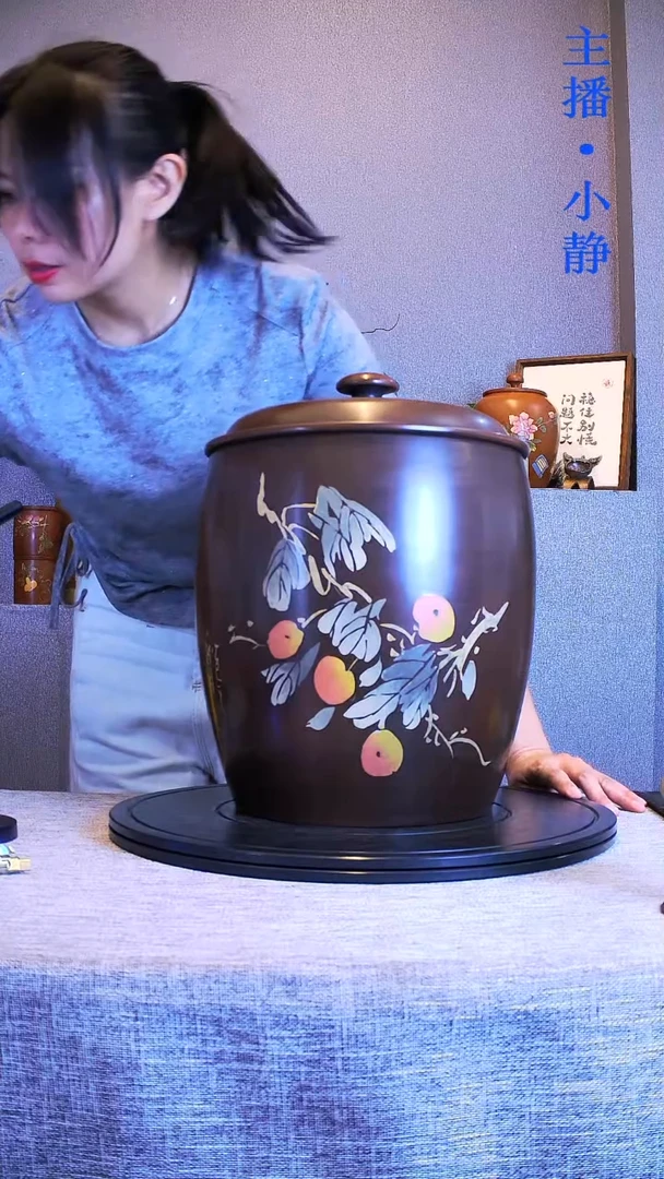 全手工紫陶茶罐357克饼10片228