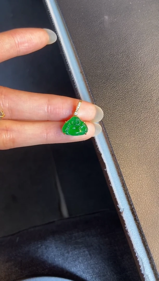 吊坠(不含链)银S925镶嵌翡翠1