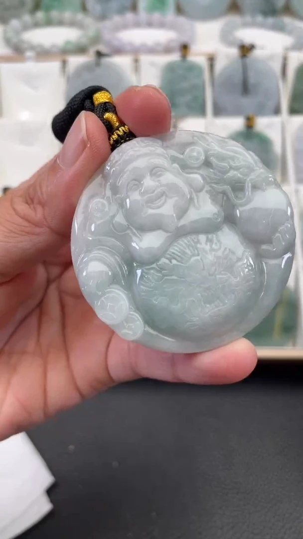 颈饰未镶嵌翡翠天然缅甸翡翠A货381