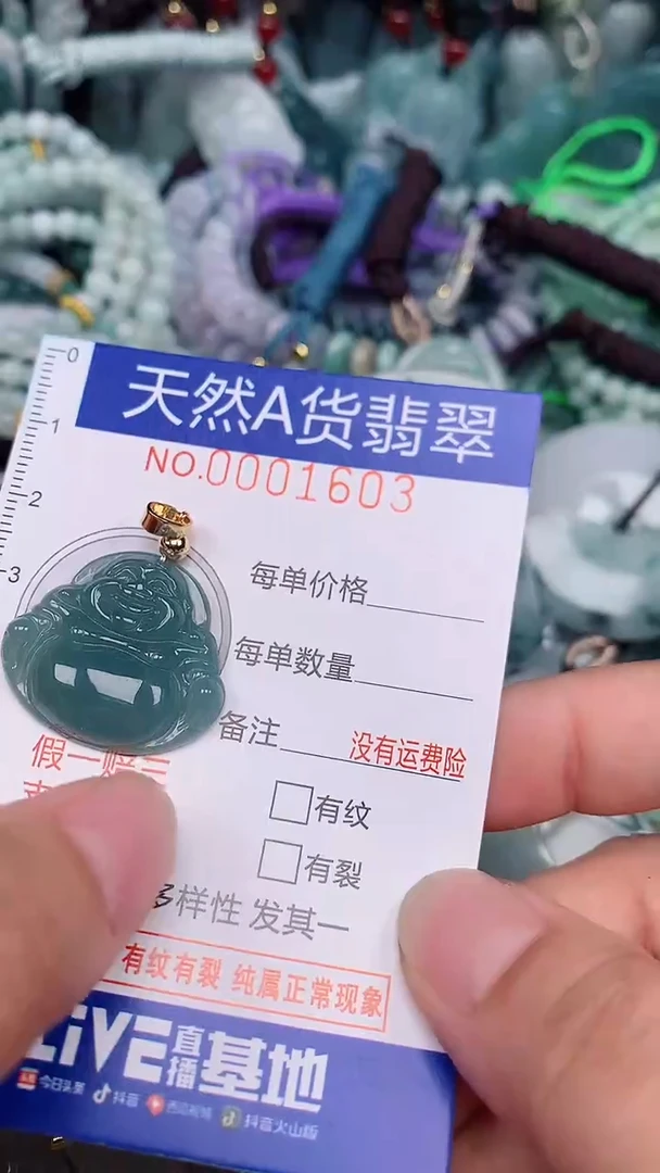 翡翠未镶嵌颈饰...0001603