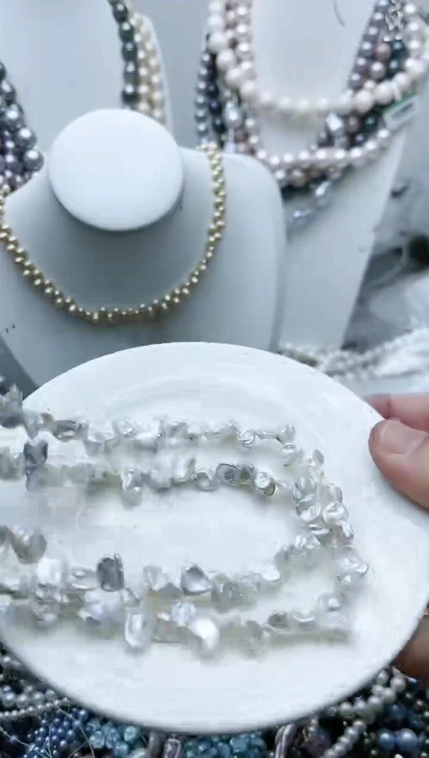 【闪购商品】淡水珍珠颈饰钛钢6