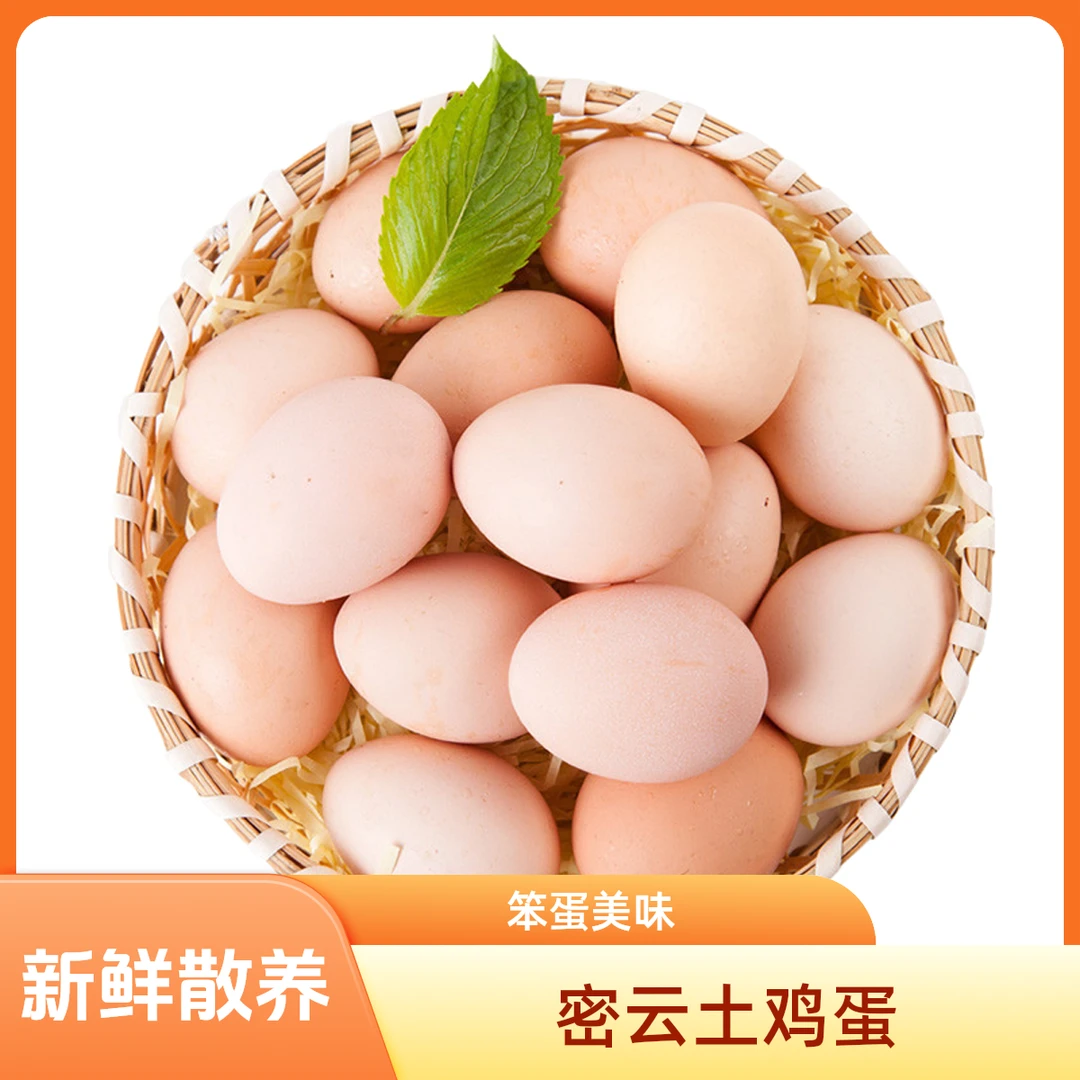 北京密云新鲜土鸡蛋柴初生蛋正宗新鲜笨草山辅食月子正宗农家散养走地鸡鸡蛋