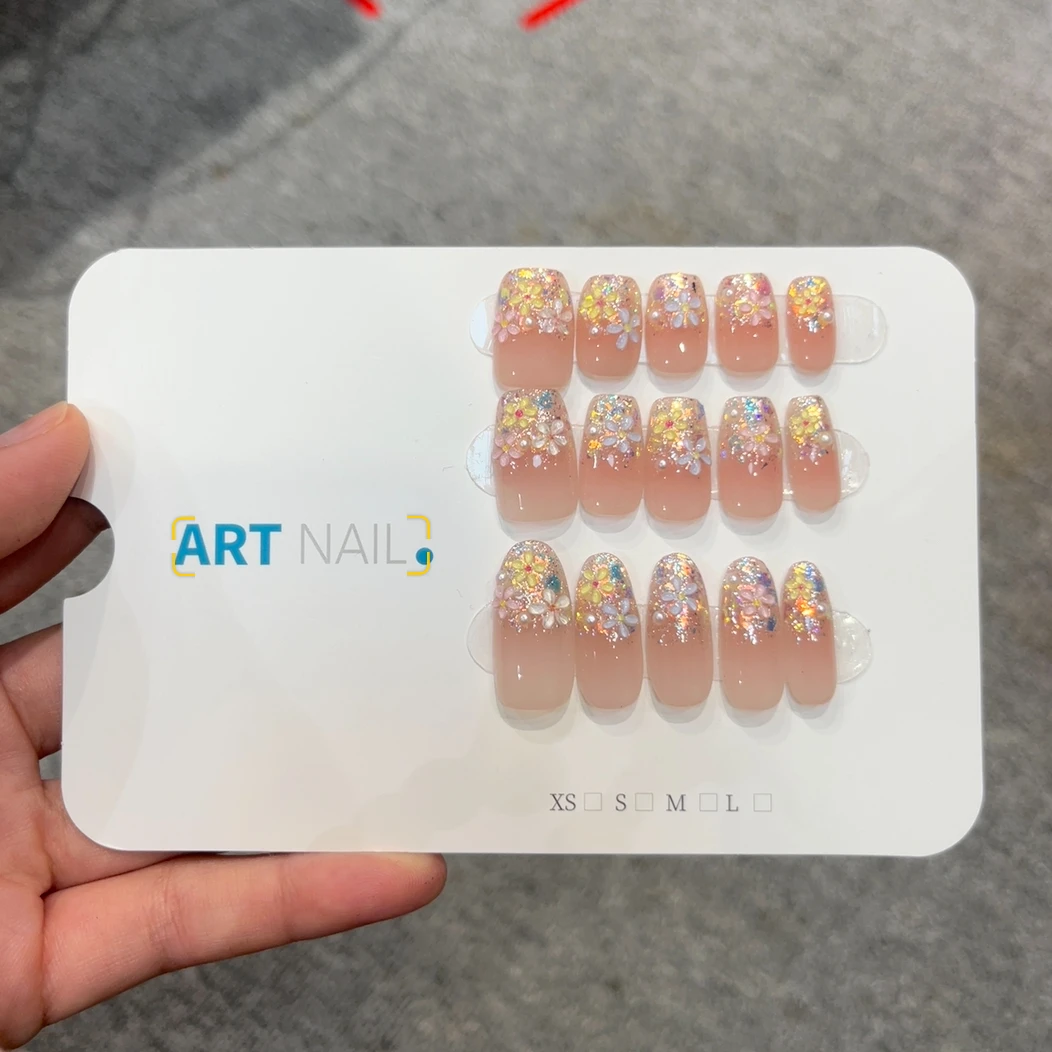 【花仙子】纯手工穿戴甲-可重复使用