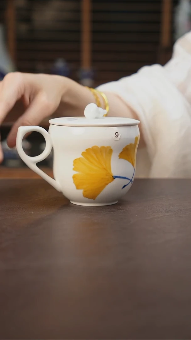 杯景德镇陶瓷杯碗柴烧多人