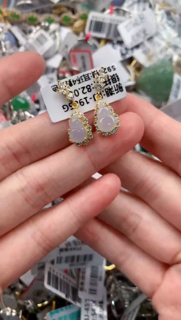 银S925镶嵌戒指翡翠13      4