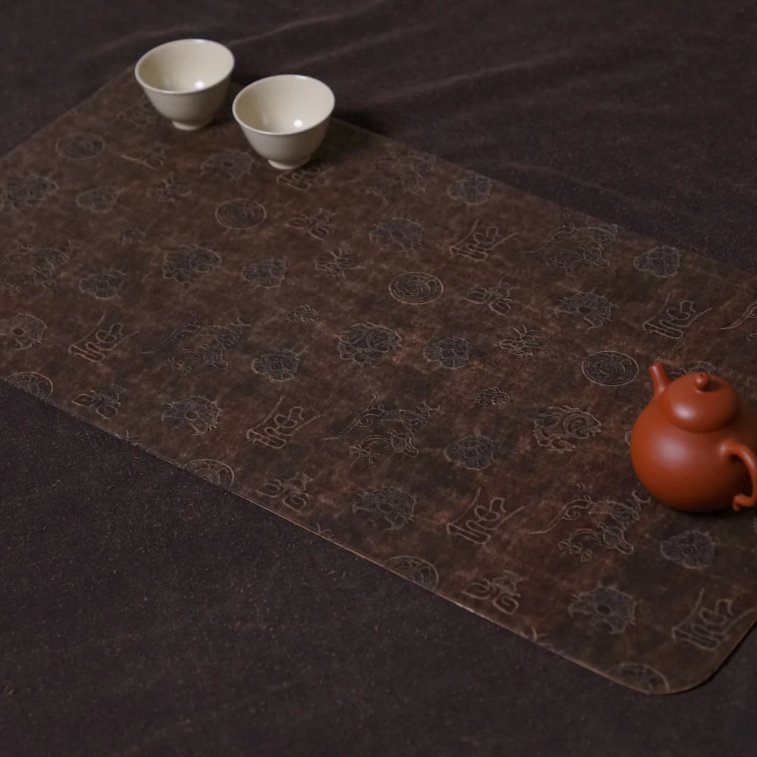 双面香云纱茶席【风】家用茶道干泡