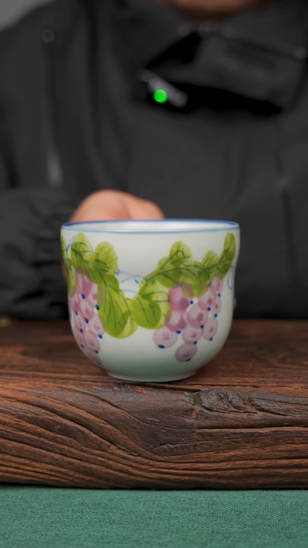 【闪购商品】瓷片73寻一缕瓷香杯釉下手工手绘瓷器